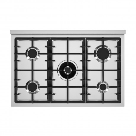 La Germania AMN96 5 G NE T Φούρνος Ηλεκτρικός με εστίες αερίου 90 cm Μαύρο